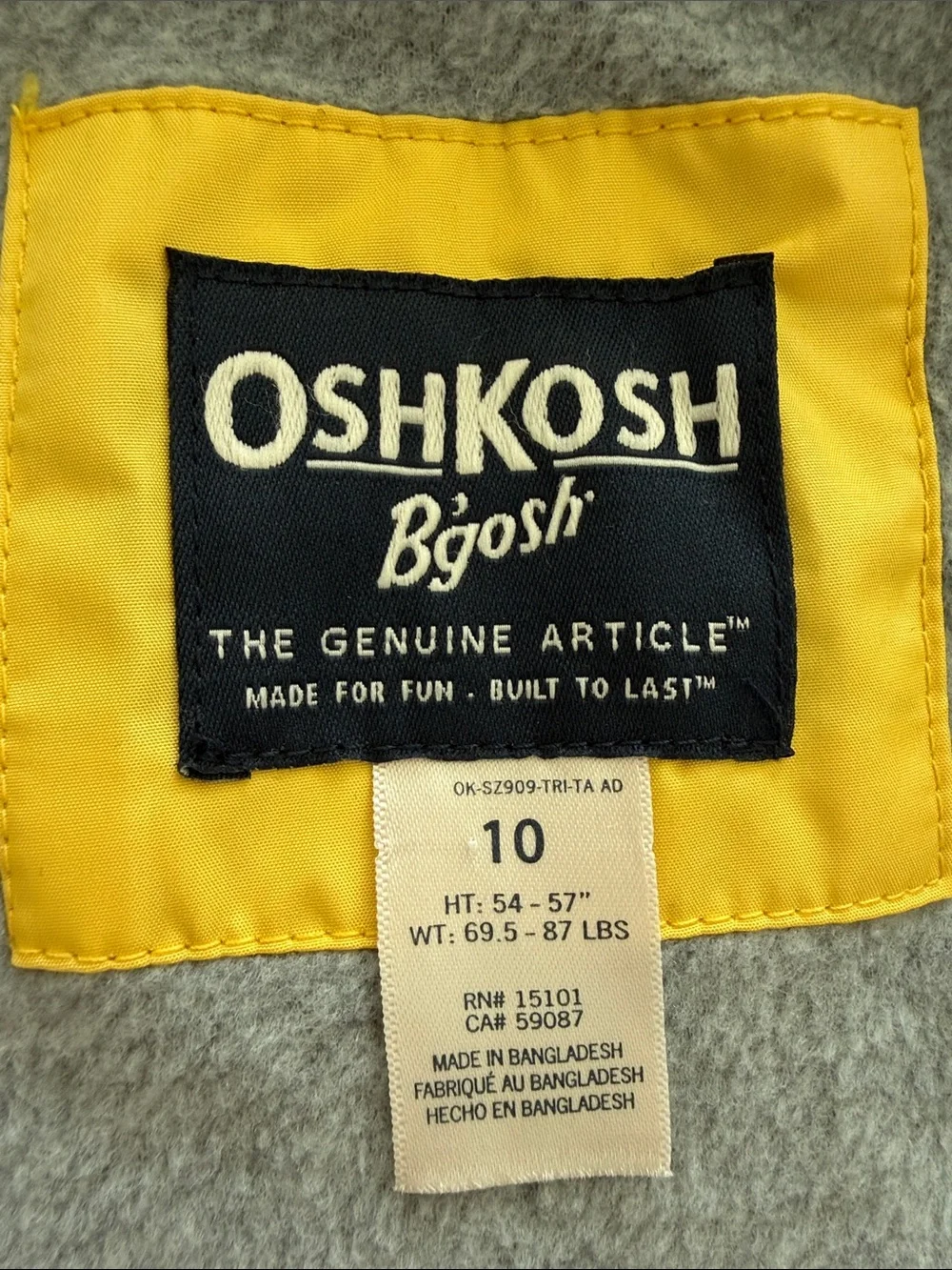 OshKosh Bgosh warm fleece